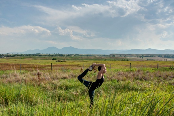 Dancer's Pose at Eagle Sage Loop Trail, Boulder, CO